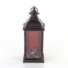 MİNİ ESKİTME LEDLİ ŞÖMİNE 13X13X34CM