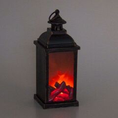 MİNİ ESKİTME LEDLİ ŞÖMİNE 13X13X34CM