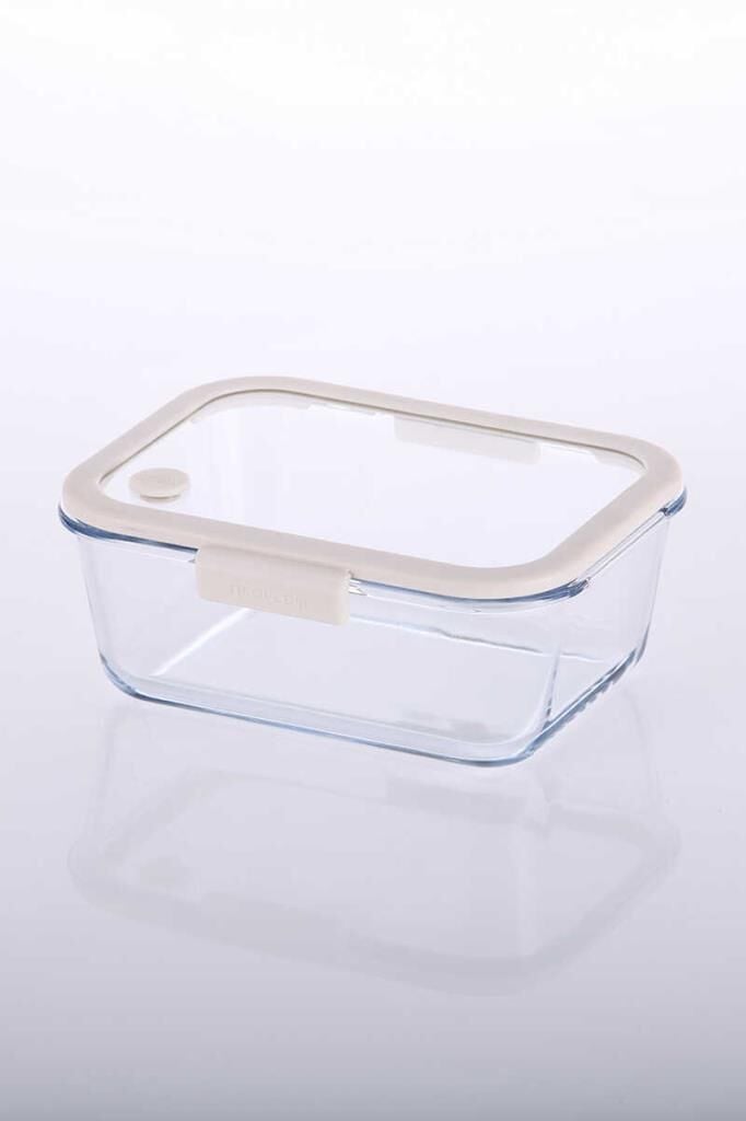 FİKA GLACE BEJ VAKUMLU SAKLAMA KABI 1200 ML