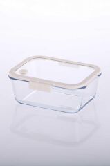 FİKA GLACE BEJ VAKUMLU SAKLAMA KABI 1200 ML