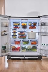 FİKA GLACE BEJ VAKUMLU SAKLAMA KABI 1200 ML