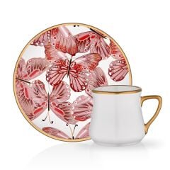 VENÜS KIRMIZI 1 KİŞİLİK TÜRK KAHVESİ FİNCANI