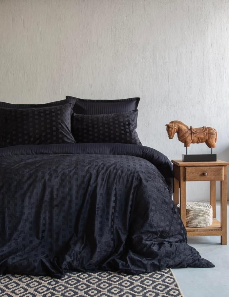 UNIQUE TOUCH TIMES BLACK ÇİFT KİŞİLİK NEVRESİM TAKIMI