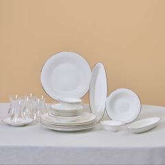 KARACA FINE PEARL NEW FAME PLATİN 26 PARÇA KAHVALTI TAKIMI