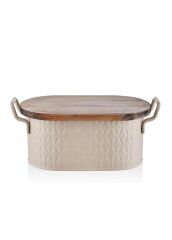 PRİZMA KARAMEL EKMEK SAKLAMA KABI 40X22X18CM