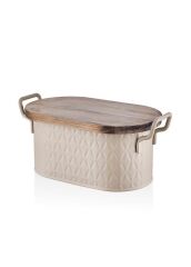 PRİZMA KARAMEL EKMEK SAKLAMA KABI 40X22X18CM