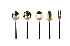 ALLEGRA GOLD BLACK 5 PARÇA SOS SERVİS SETİ