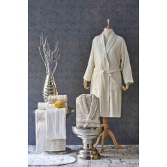VIVID FLOS BEJ-KREM 6 PARÇA AİLE BANYO SETİ