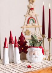 YILBAŞI KURABİYE KAVANOZU/KASE 12X11X11CM