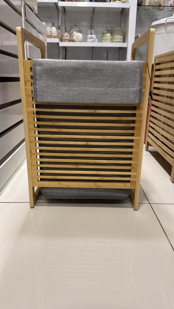 BAMBU ÇAMAŞIR SEPETİ 40X35X61CM