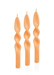 BURGU 3'LÜ ŞAMDAN MUM PEACH 25CM