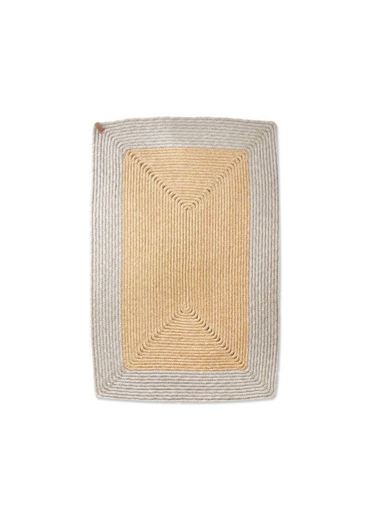 GRİ BAMBU JÜT HALI/PASPAS 90X60CM
