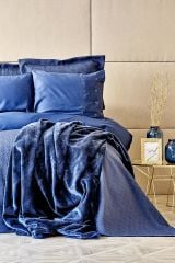INFINITY LACİVERT SATEN 10 PARÇA WINTER SET
