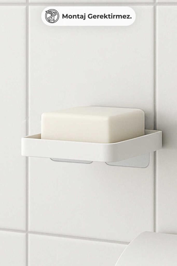 MOLIETTE YAPIŞKANLI KATI SABUNLUK BEYAZ