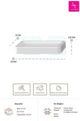 MOLIETTE YAPIŞKANLI KATI SABUNLUK BEYAZ