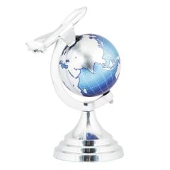 LACİVERT UÇAK DETAYLI KÜRE 25CM