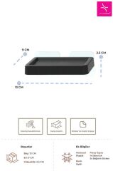 MOLIETTE YAPIŞKANLI KATI SABUNLUK SİYAH