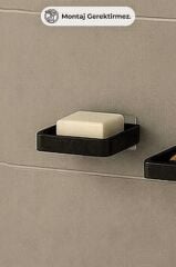 MOLIETTE YAPIŞKANLI KATI SABUNLUK SİYAH