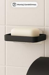 MOLIETTE YAPIŞKANLI KATI SABUNLUK ANTRASİT GRİ