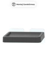 MOLIETTE YAPIŞKANLI KATI SABUNLUK ANTRASİT GRİ