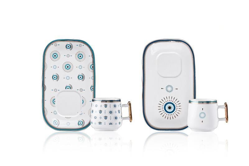 NAZAR BONCUK 6 KİŞİLİK TÜRK KAHVESİ FİNCANI