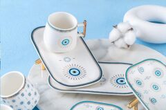 NAZAR BONCUK 6 KİŞİLİK TÜRK KAHVESİ FİNCANI