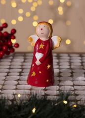 DEKORATİF YILBAŞI SÜSÜ LED IŞIKLI MELEK 8X6X14CM