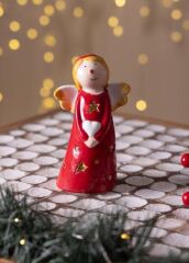 DEKORATİF YILBAŞI SÜSÜ LED IŞIKLI MELEK 8X6X14CM