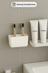 MOLIETTE YAPIŞKANLI DİŞ FIRÇALIK BEYAZ