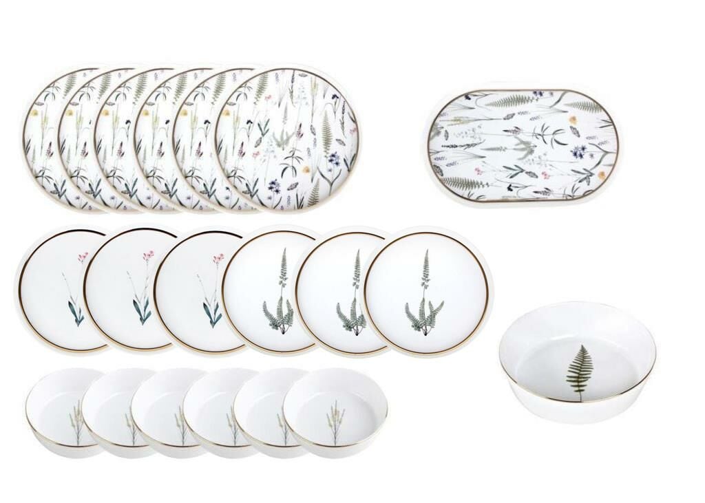 BOTANICAL 6 KİŞİLİK 20 PARÇA YEMEK TAKIMI