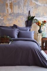 ESENTIAL DÜZ ANTRASİT ÇİFT KİŞİLİK NEVRESİM TAKIMI