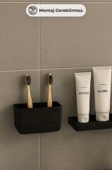 MOLIETTE YAPIŞKANLI DİŞ FIRÇALIK SİYAH