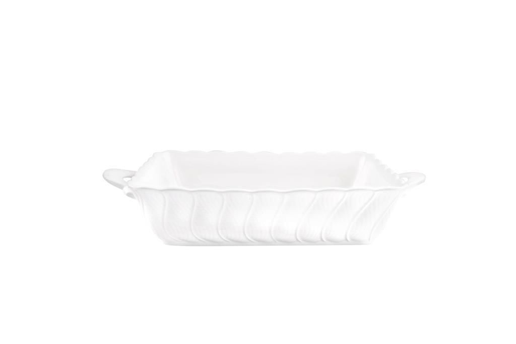 BEYAZ PORSELEN KULPLU SUNUM KABI 45CM