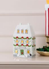 DEKORATİF LED IŞIKLI YILBAŞI EVİ 12X7X19CM