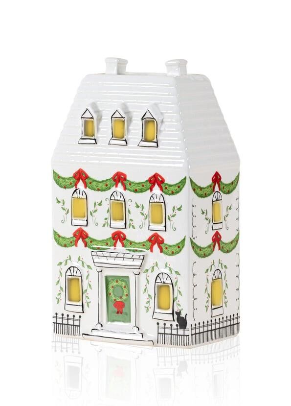 DEKORATİF LED IŞIKLI YILBAŞI EVİ 12X7X19CM