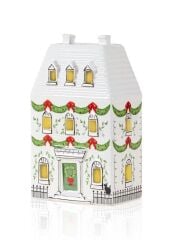 DEKORATİF LED IŞIKLI YILBAŞI EVİ 12X7X19CM