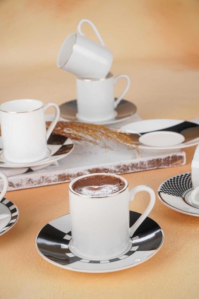 FELIX 6 İŞİLİK TÜRK KAHVESİ FİNCAN TAKIMI