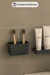 MOLIETTE YAPIŞKANLI DİŞ FIRÇALIK ANTRASİT GRİ