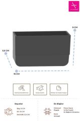 MOLIETTE YAPIŞKANLI DİŞ FIRÇALIK ANTRASİT GRİ