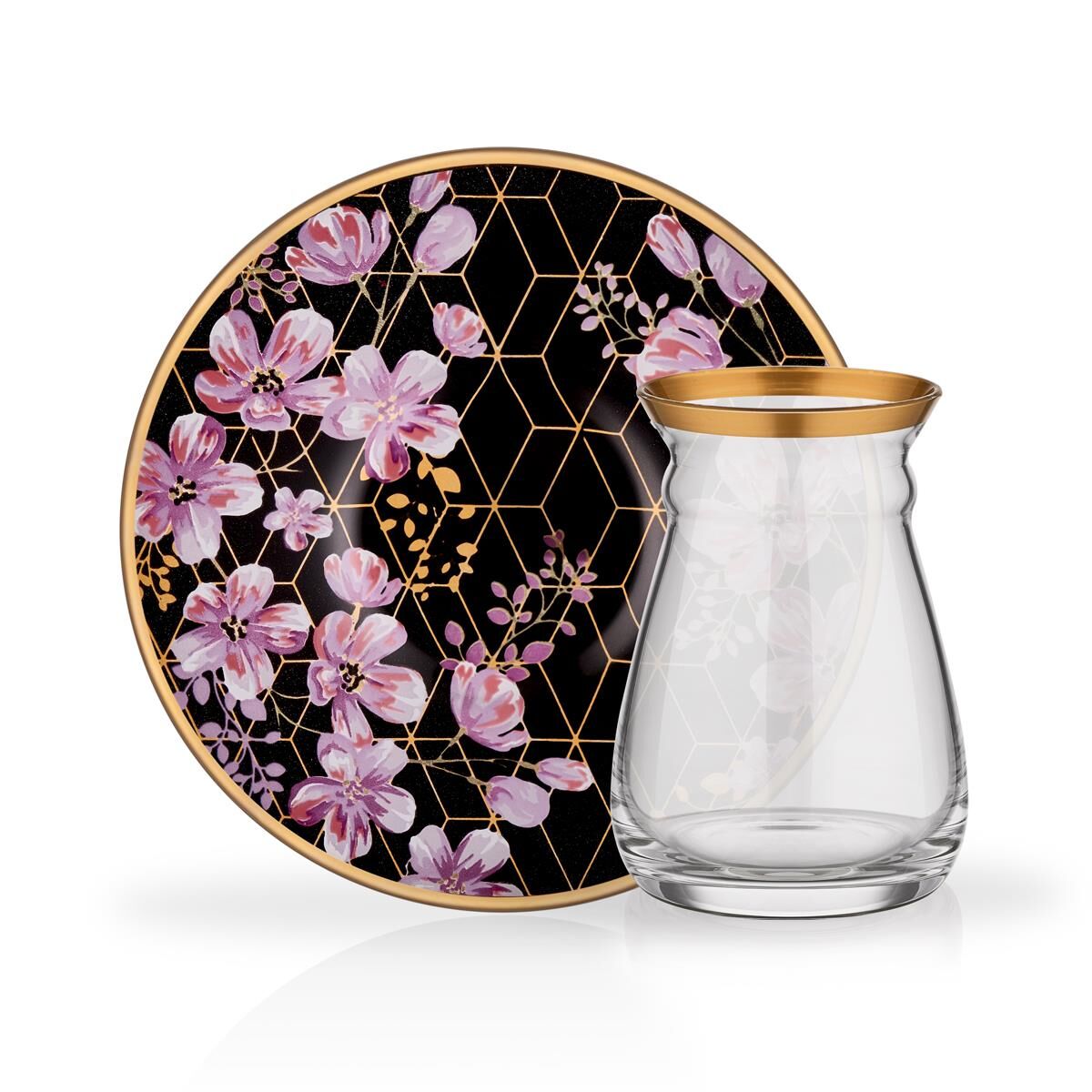 NİHAVENT PURPLE 6 KİŞİLİK ÇAY SETİ