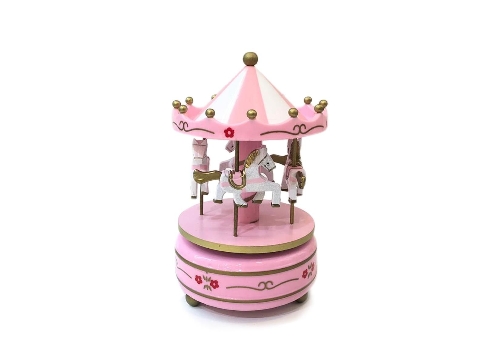 PEMBE ALTIN ATLI KARINCA MÜZİK KUTUSU DESEN2
