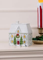 DEKORATİF LED IŞIKLI YILBAŞI EVİ 14X9X17CM