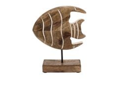 AHŞAP MARİN BALIK DEKOR 18X21CM