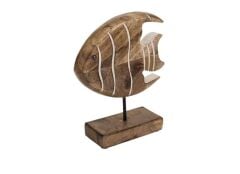 AHŞAP MARİN BALIK DEKOR 18X21CM