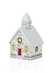 DEKORATİF LED IŞIKLI YILBAŞI EVİ 13X11X22CM