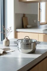 KARAT ÇELİK DERİN TENCERE 24CM