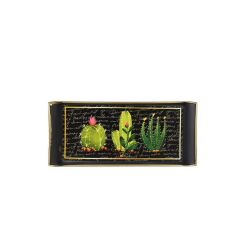 SİYAH DESEN2 DİKDÖRTGEN TEPSİ 13X29CM