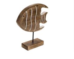 AHŞAP MARİN BALIK DEKOR 22X26CM