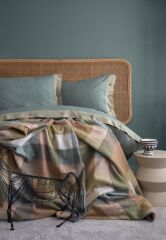 FLANEL PORTO OLIVE ÇİFT KİŞİLİK NEVRESİM&BATTANİYE SETİ