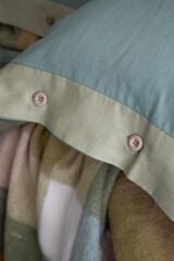 FLANEL PORTO OLIVE ÇİFT KİŞİLİK NEVRESİM&BATTANİYE SETİ